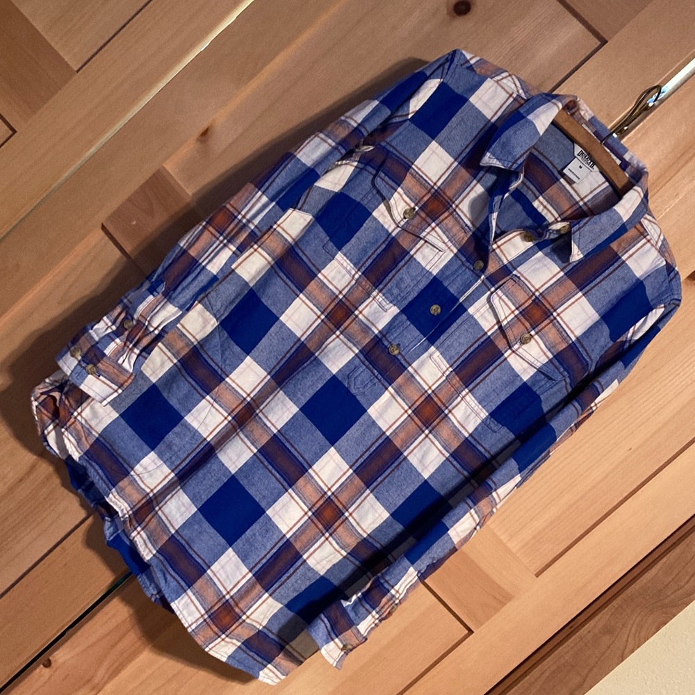 Duluth Trading Co Free Swingin’ Flannel Tunic